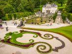 LINDERHOF, GERMANY - AUGUST 22,2014 - Linderhof Palace is a Schloss in Germany, in southwest Bavaria near Ettal Abbey. It is the smallest of the three palaces built by King Ludwig II of Bavaria.