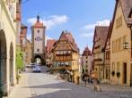 Classic view of Rothenburg ob der Tauber, Germany; 