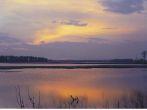 Clouds covering an evening sun-set at the Blackwater National Wildlife Refuge