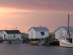 Dawn comes to Tangier Island, Virginia