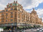 LONDON, UK - MAY 25,2013: View of famous department store Harrods (80,000 sq m) in London. First Harrods was opened at 1849 and now it is one of the most famous luxury store in London.; Shutterstock ID 204058435; Project/Title: Fodor's London 2016; Downloa