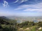 Panoramic view on a valley from mount Gilboa (Israel);