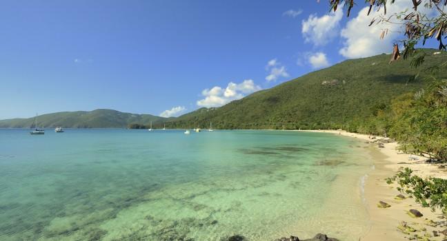 Lagoon at Brewers Beach in St. Thomas, U.S. Virgin Islands.;