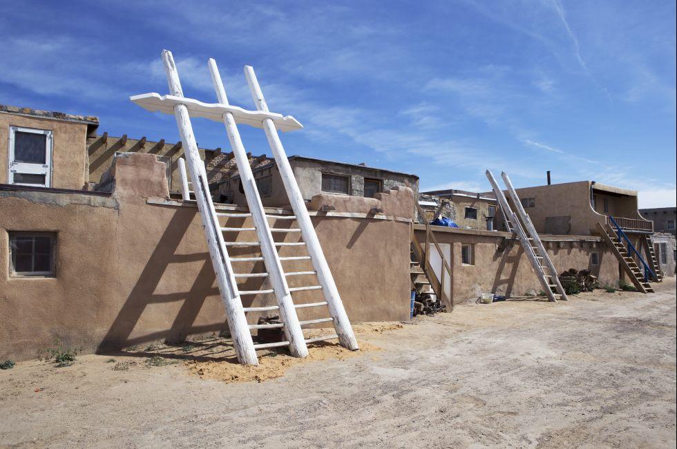 Adobe houses at Acoma pueblo, Sky City, New Mexico, USA