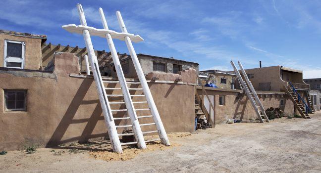 Adobe houses at Acoma pueblo, Sky City, New Mexico, USA