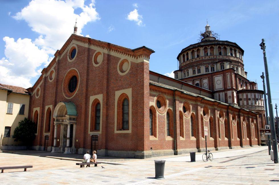 Milan, Italy, Santa Maria delle Grazie, Unesco World Heritage for its masterpiece The Last Supper by Leonardo; 