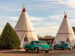 Wigwam Hotel, Holbrook, AZ, USA: teepee or wigwam hotel rooms along historic route 66.