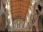 Ceiling in Hexham Abbey, Northumberland, England.