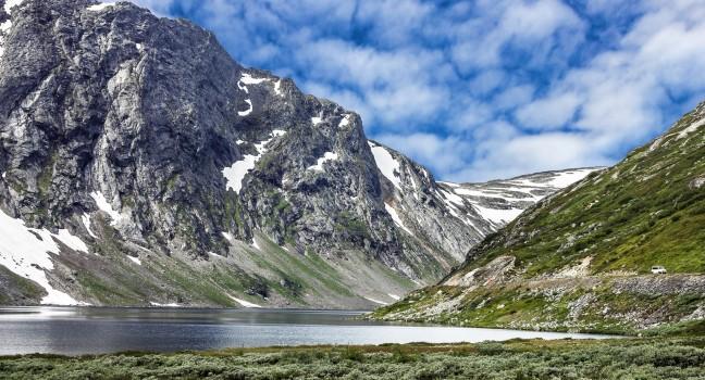 Mountain landscape, Dalsnibba lake. Geiranger fjord, Norway; Shutterstock ID 248610751; Project/Title: Viking Licensing; VK_2014; Downloader: Fodor's Travel
