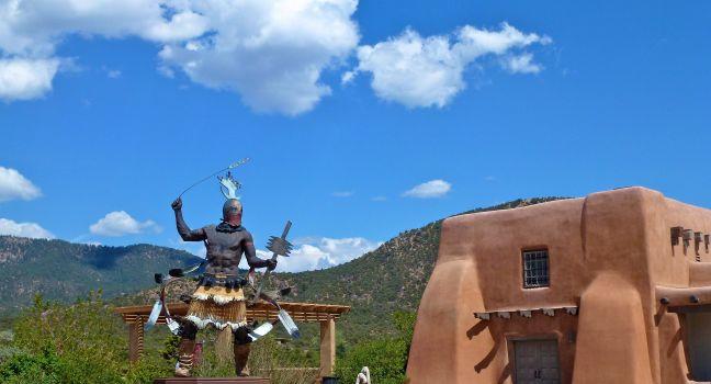 Plaza at the International Folk Art Museum