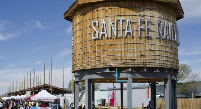 Saturday mornings at the Santa Fe Farmers Market are crowded with shoppers, sellers and street performers.  Tent after tent is filled with farm fresh crops and handcrafted foods.