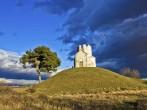 Chapel on green hill, Nin, Dalmatia, Croati