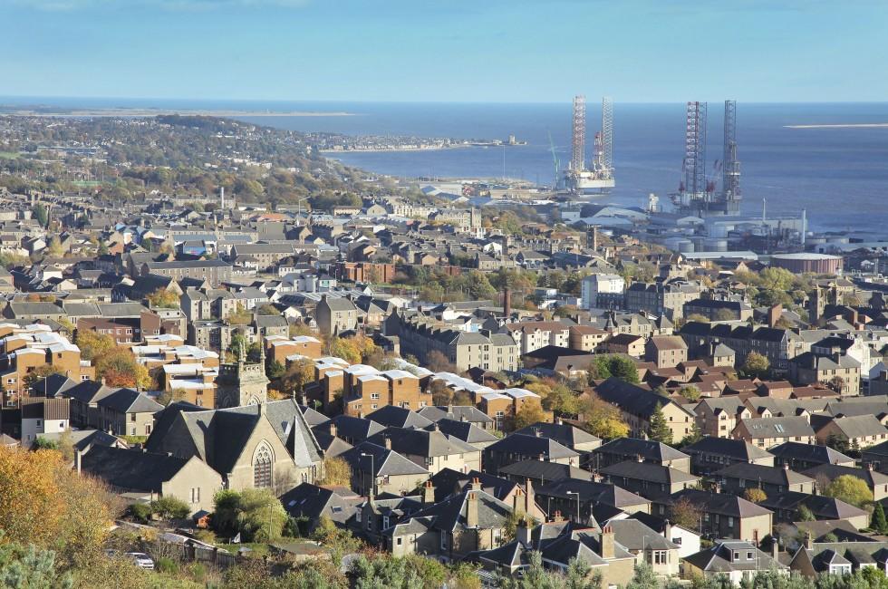View over City of Dundee in Scotland; Shutterstock ID 162196697; Project/Title: Scotland ebook