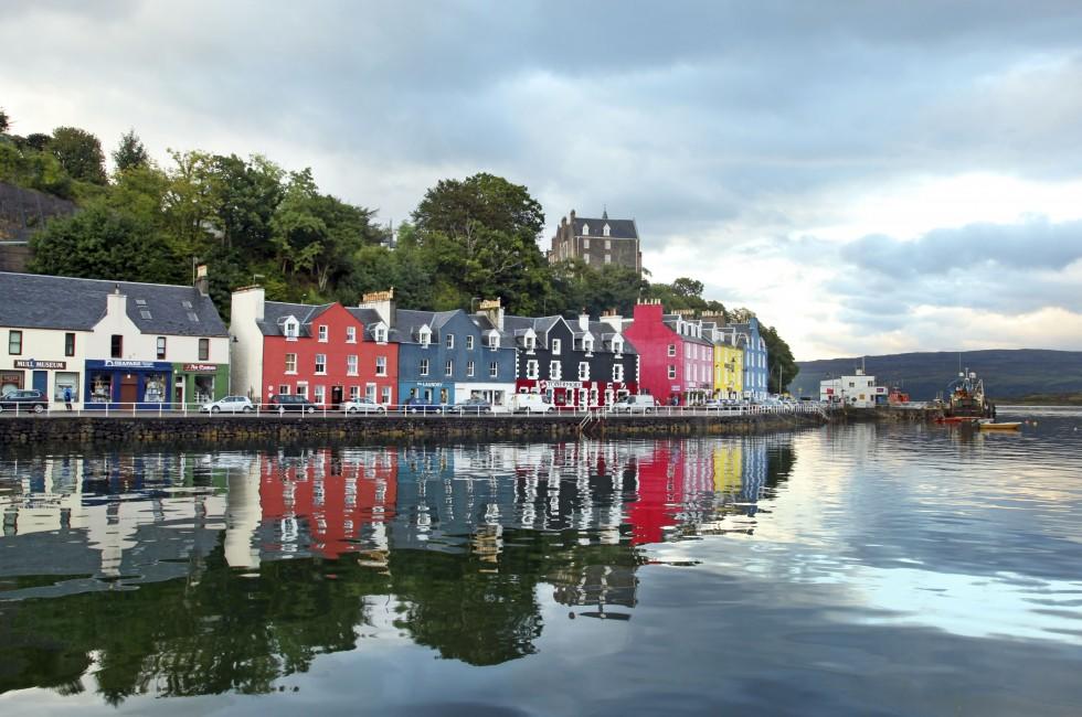 UK Western Scotland Isle of Mull Colorful town of Tobermory - capital of Mull, landscape; Shutterstock ID 163296755; Project/Title: Scotland ebook