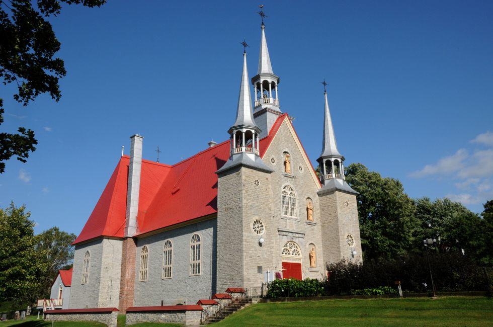 Canada, Quebec, the church of Sainte Famille.