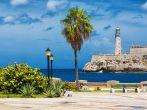 The castle of El Morro, a symbol of Havana, and a nearby romantic park on a day with a beautiful sky; Shutterstock ID 111410624; Project/Title: Fodor's Cuba; Downloader: Fodor's Travel