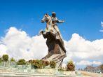 The Antonio Maceo monument on Revolution Square, Santiago de Cuba, Cuba.