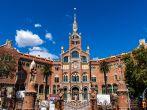 Hospital of the Holy Cross and Saint Paul, (Hospital de la Santa Creu i de Sant Pau), Barcelona, Catalonia, Spain, UNESCO World Heritage Site.