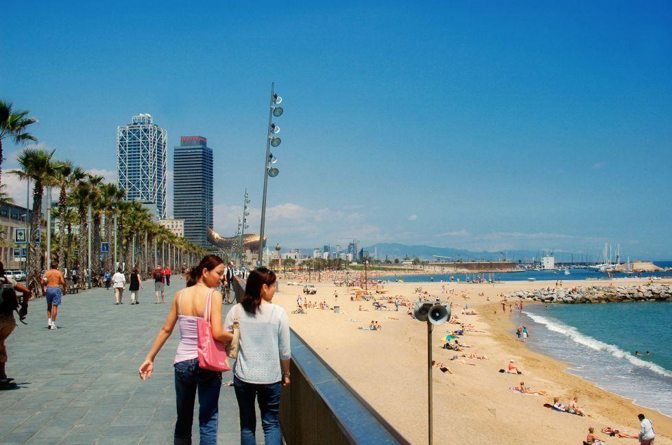 Barceloneta Beach, Barcelona - Spain; Shutterstock ID 1043916; Project/Title: City Apps; Downloader: Melanie Marin