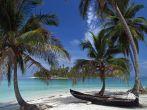 Tropical white sand beach in panama