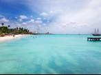 Palm Beach, Aruba, looking south toward Oranjestad.
