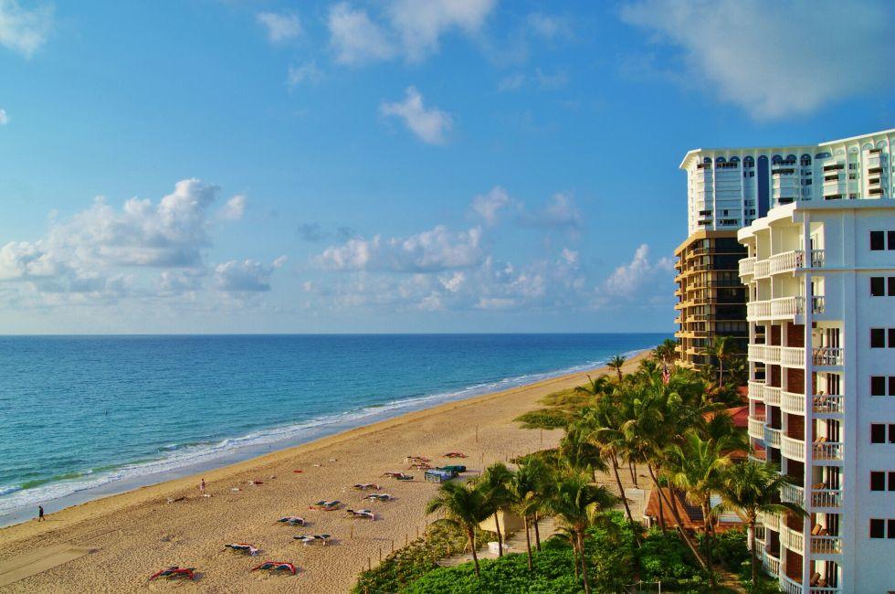 South Florida Buildings, Beach and Ocean; 