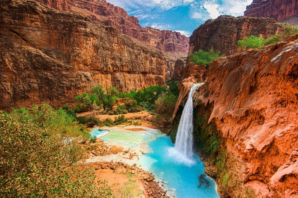 Grand Canyon Waterfalls Map