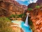 Havasu Falls, waterfalls in the Grand Canyon, Arizona