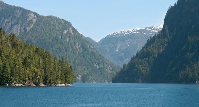Misty Fjords National Monuments in Alaska. Misty Fjords is a part of the Tongass National Forest.
