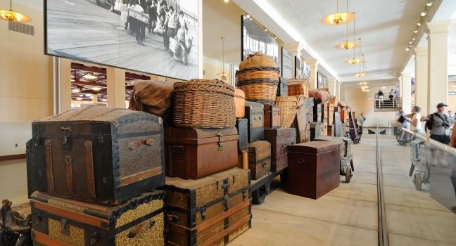 Luggage, Ellis Island Museum, Ellis Island, New York City, New York, USA
