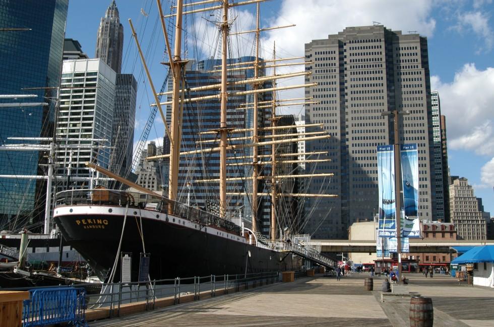 South street, Seaport, Lower Manhattan, New York City, New York, USA 