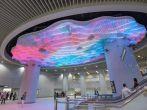 TAIPEI - NOVEMBER 29th : Dramatic Crystal-LED light Lobby on the ceiling of new open Songshan MRT Station on November 29th, 2014 in Taipei, Taiwan.; Shutterstock ID 239804650; Project/Title: World's Best Subway Systems; Downloader: Fodor's Travel