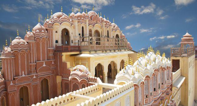 Hawa Mahal, the Palace of Winds, Jaipur, Rajasthan, India.
