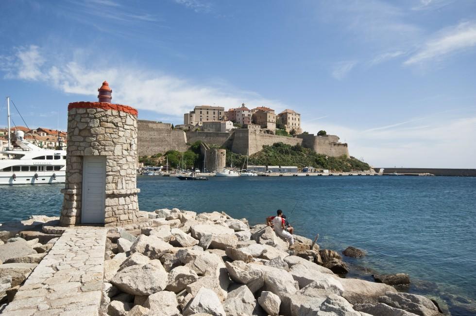 the Calvi castle in Corsica; 