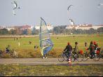 CIRCA OCTOBER 2011 - BERLIN: the Tempelhofer Feld, the former airport of Berlin-Tempelhof which has been redesigned as a public park, Berlin. 
