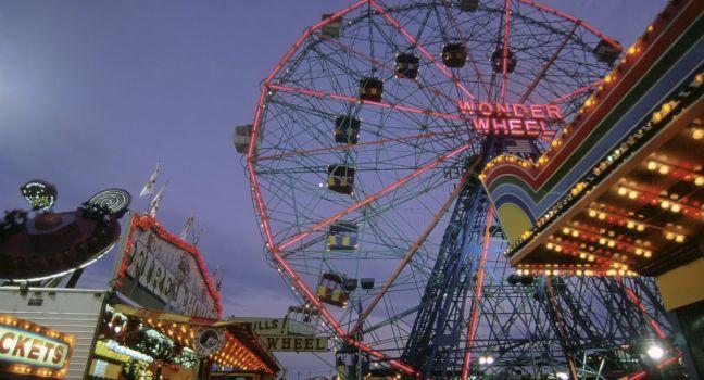 Deno's Wonder Wheel Amusement Park is a small amusement park located at Coney Island, Brooklyn, New York City featuring mostly family and children's rides with a few adult rides