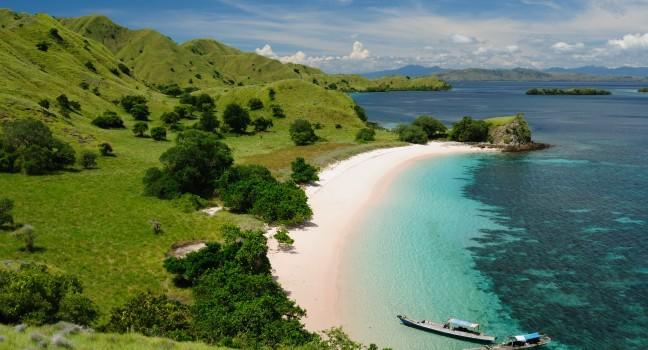 Komodo National Park - isladnds paradise for diving and exploring. The most populat tourist destination in Indonesia, Nusa tenggara.; 