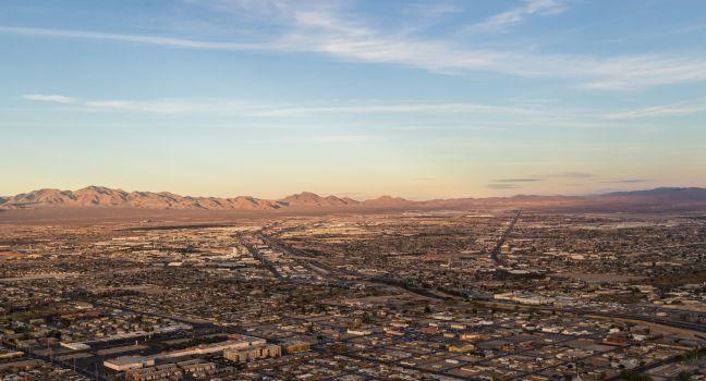 Las Vegas Nevada - December 14 : Aerial view of residencial North Las Vegas, December 14 2014 in North Las Vegas, Nevada.