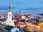 Slovakia - Bratislava at night; Shutterstock ID 246919360; Project/Title: Viking Licensing; VK_2014; Downloader: Fodor's Travel