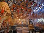 Interior of the Man-Mo Chinese Temple in Hong Kong