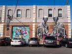 Los Angeles, USA - January 2: Art District in Downtown of Los Angeles, CA on January 2, 2015.