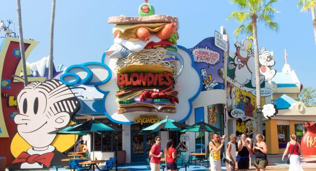 ORLANDO,USA - AUGUST 24, 2014 : Visitors at Universal Studios Islands of Adventure theme park