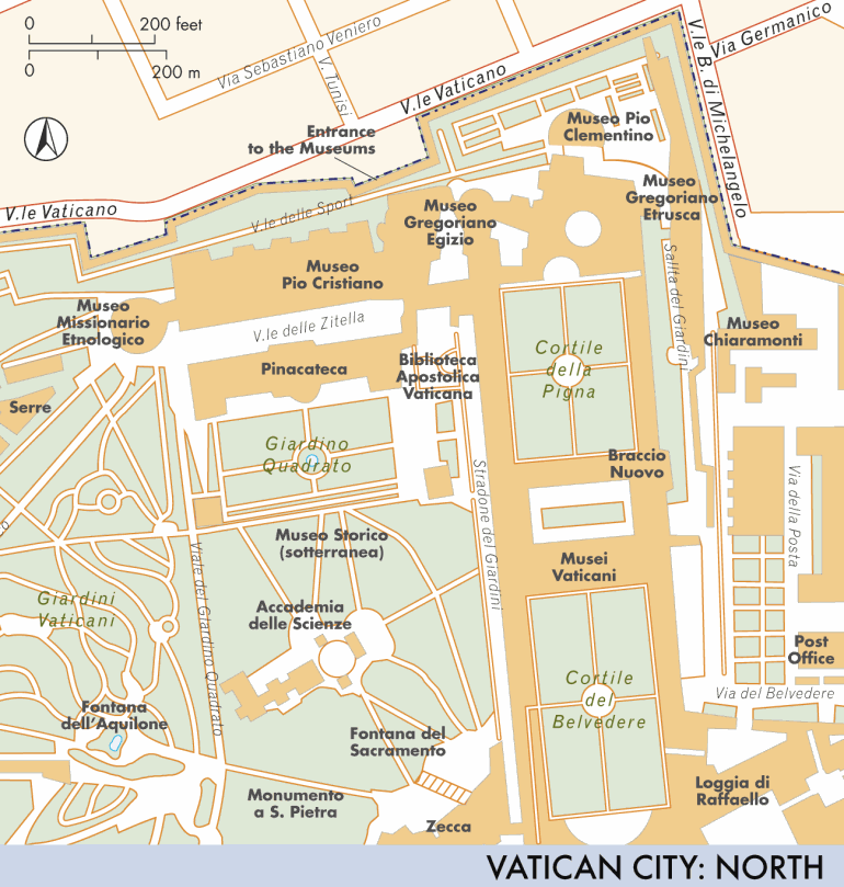 Map of The Vatican | The Vatican | Fodor's Travel Guides
