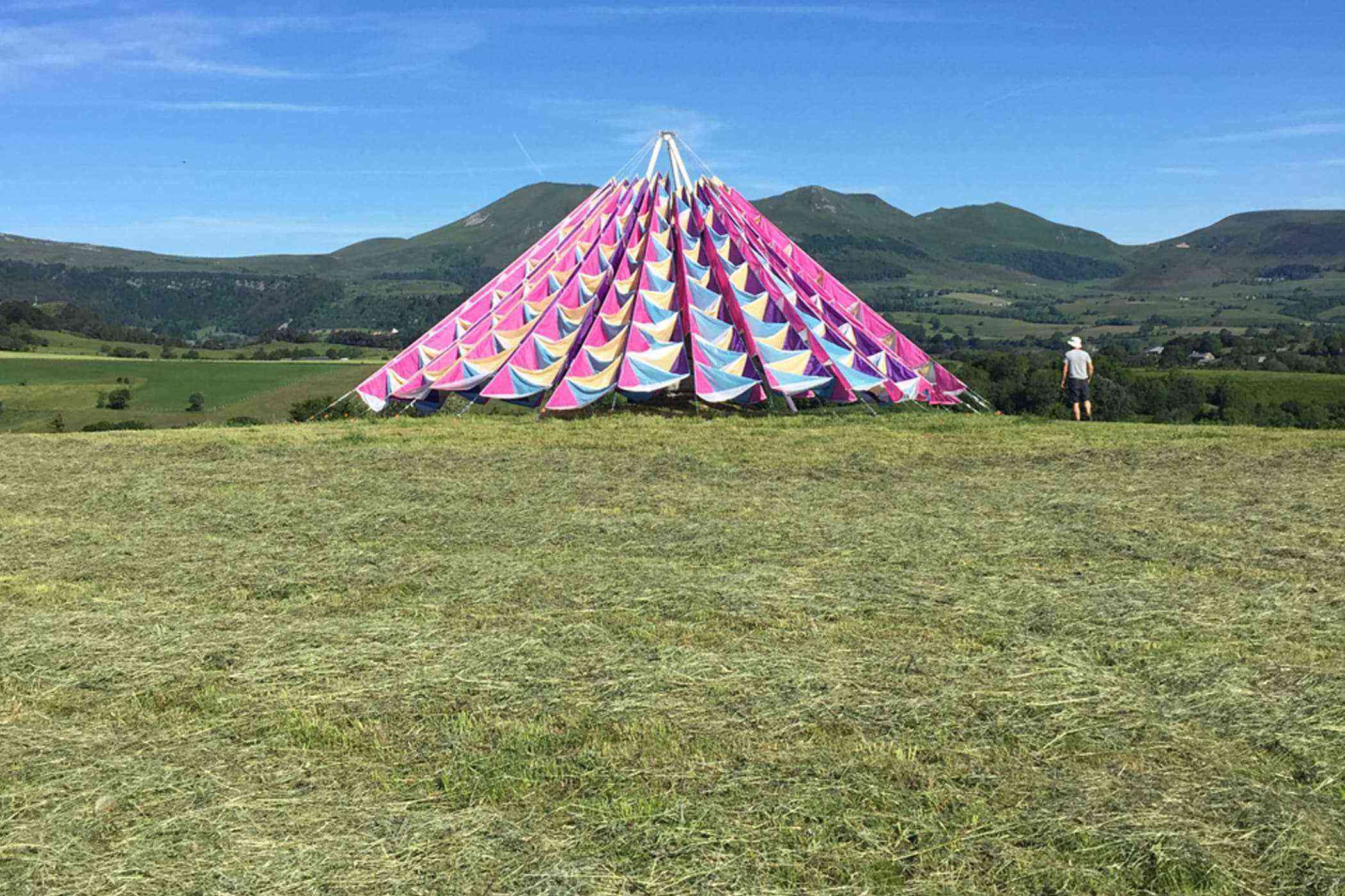 Why Is There a Giant, Colorful Tent Hanging out in the French
