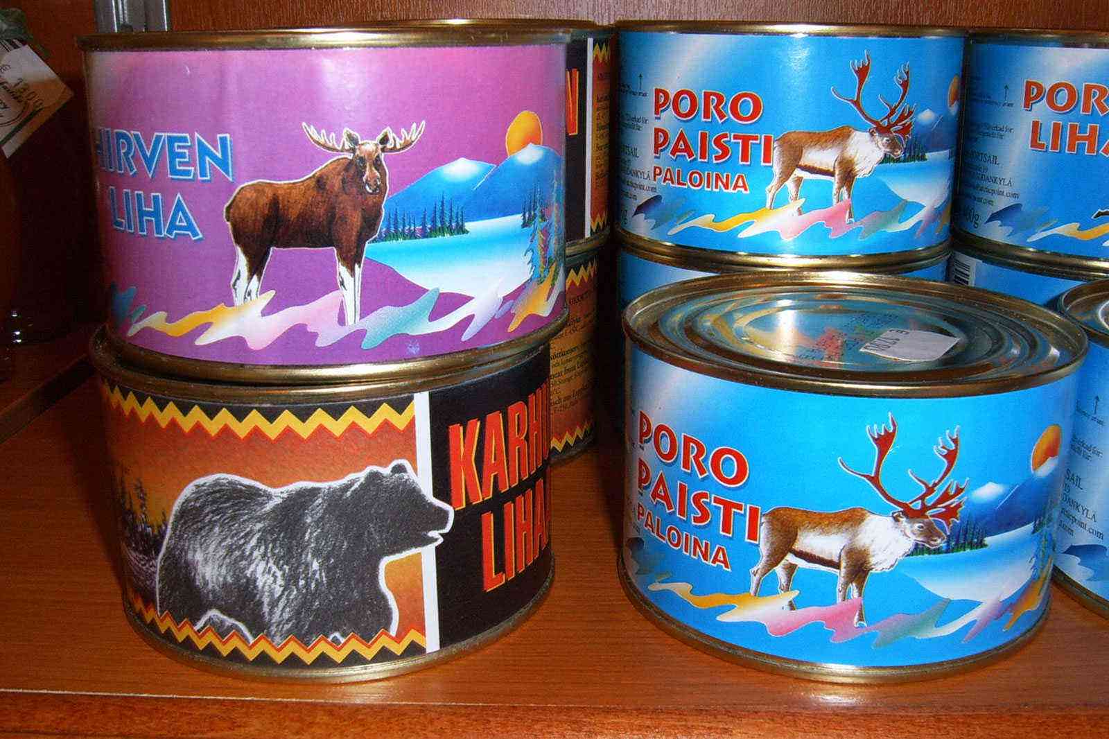 Bear, Reindeer meat