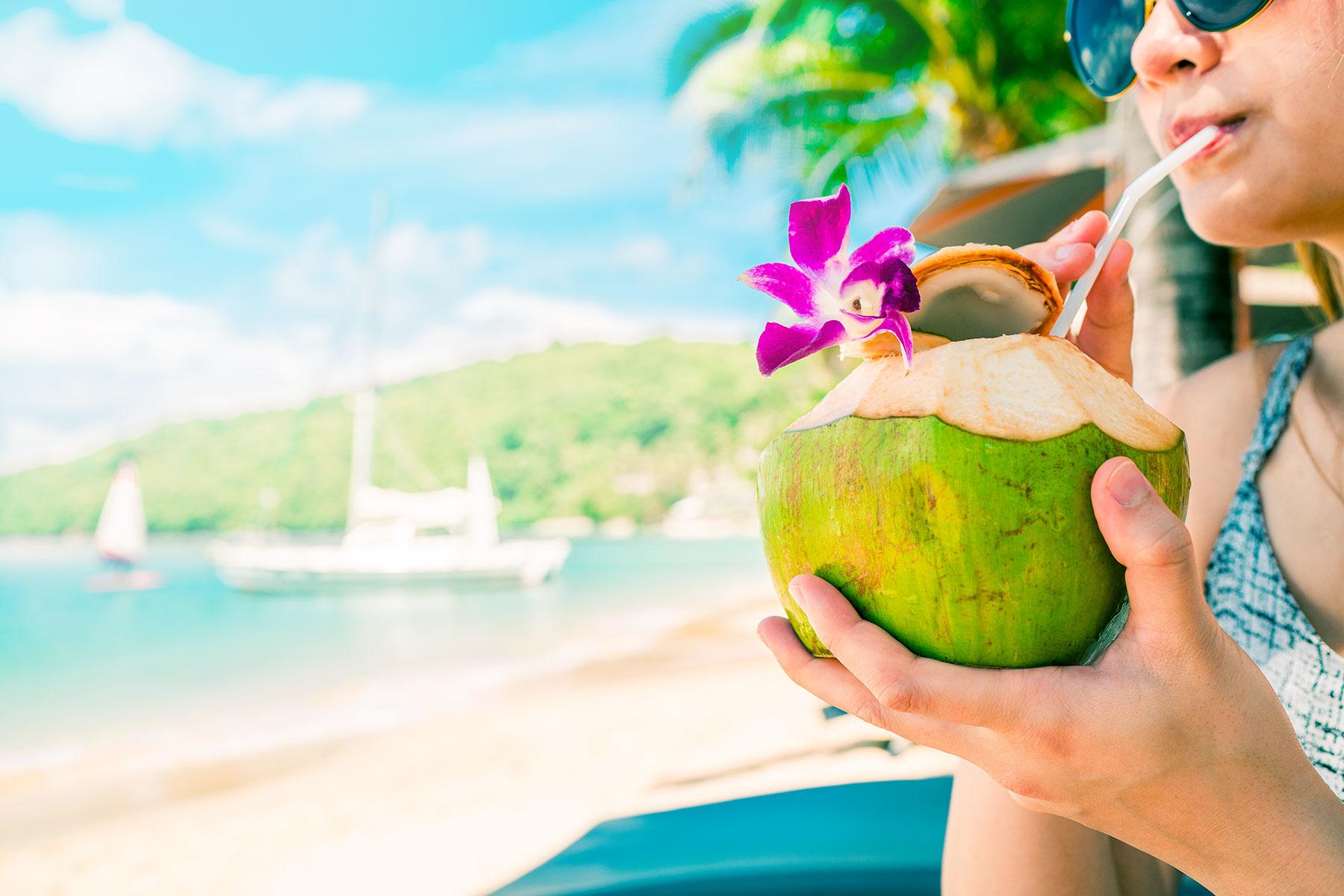 Ultimate-Things-To-Do-St-Lucia-Drink-Fresh-Coconut-Water