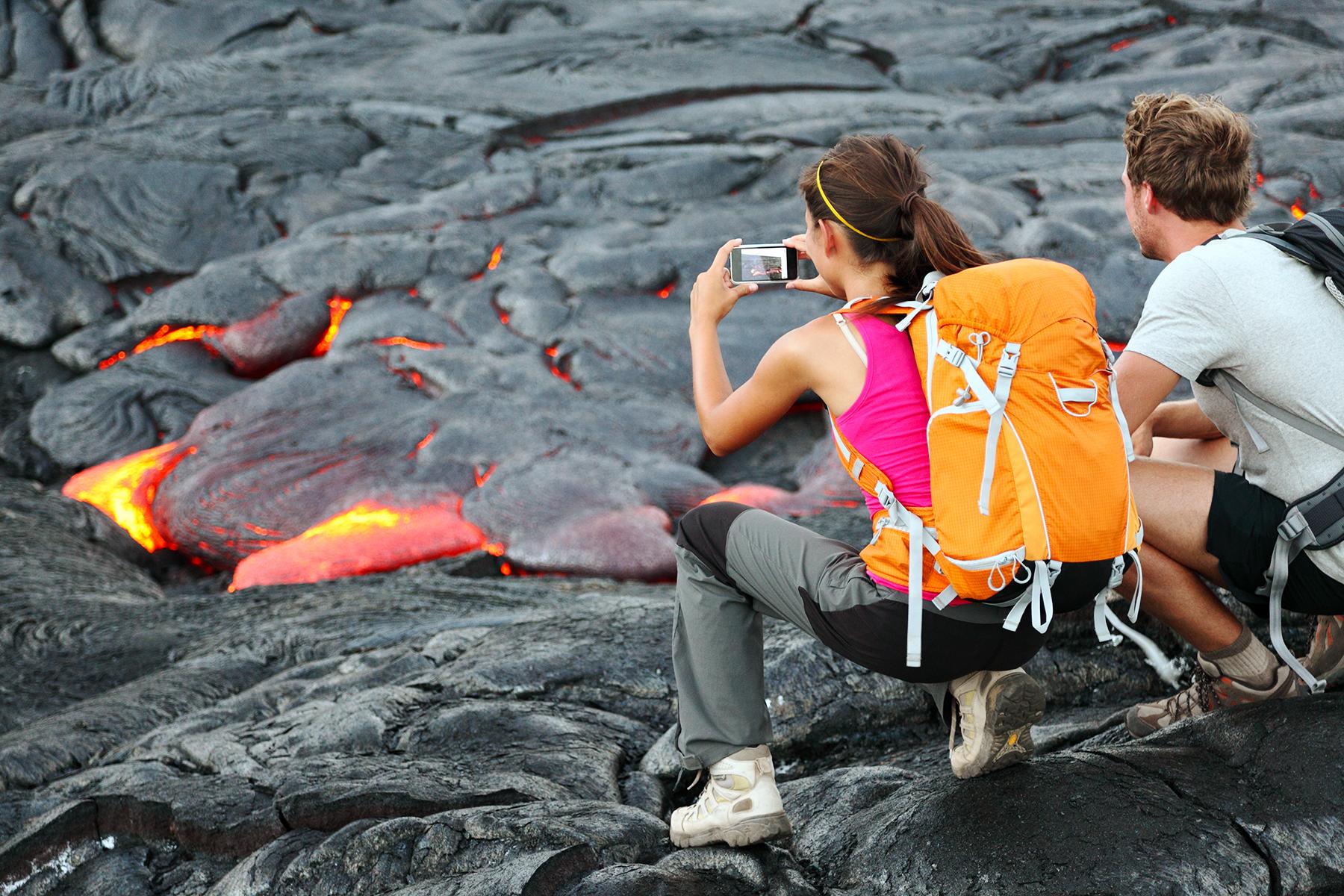 visit a volcano in hawaii