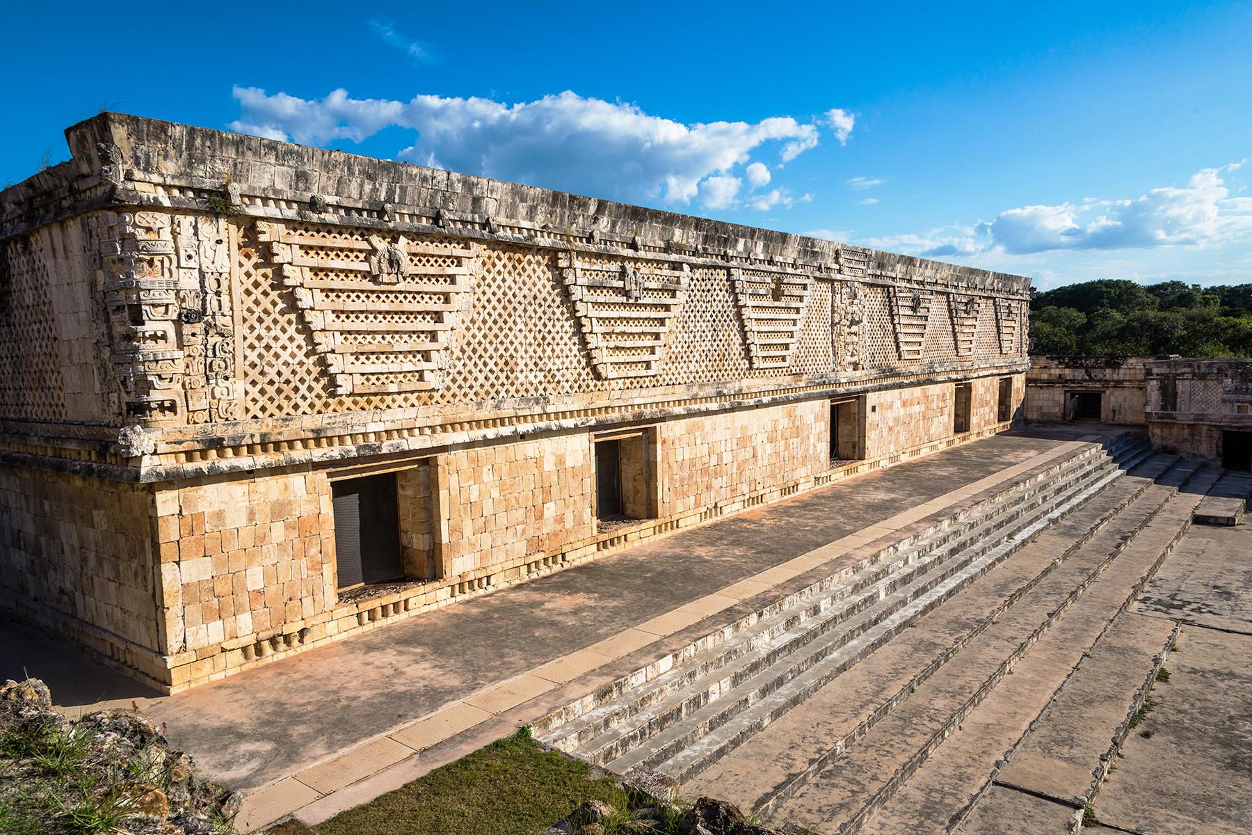 <a href='http://www.fodors.com/world/mexico-and-central-america/mexico/yucatan-and-campeche-states/experiences/news/discover-mayan-ruins-secret-cenotes-and-pink-lakes-on-these-10-day-trips-from-merida-mexico#'>From "Discover Mayan Ruins, Secret Cenotes, and Pink Lakes on These 10 Day Trips from Mérida, Mexico: Uxmal"</a>
