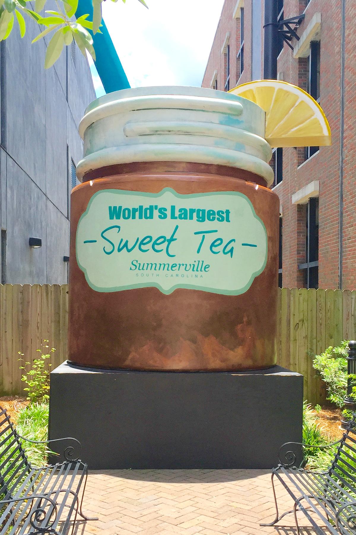 13_RoadsideFoodStatues__SweetTea_World's Largest Sweet Tea_Summerville, SC (credit Town of Summerville)