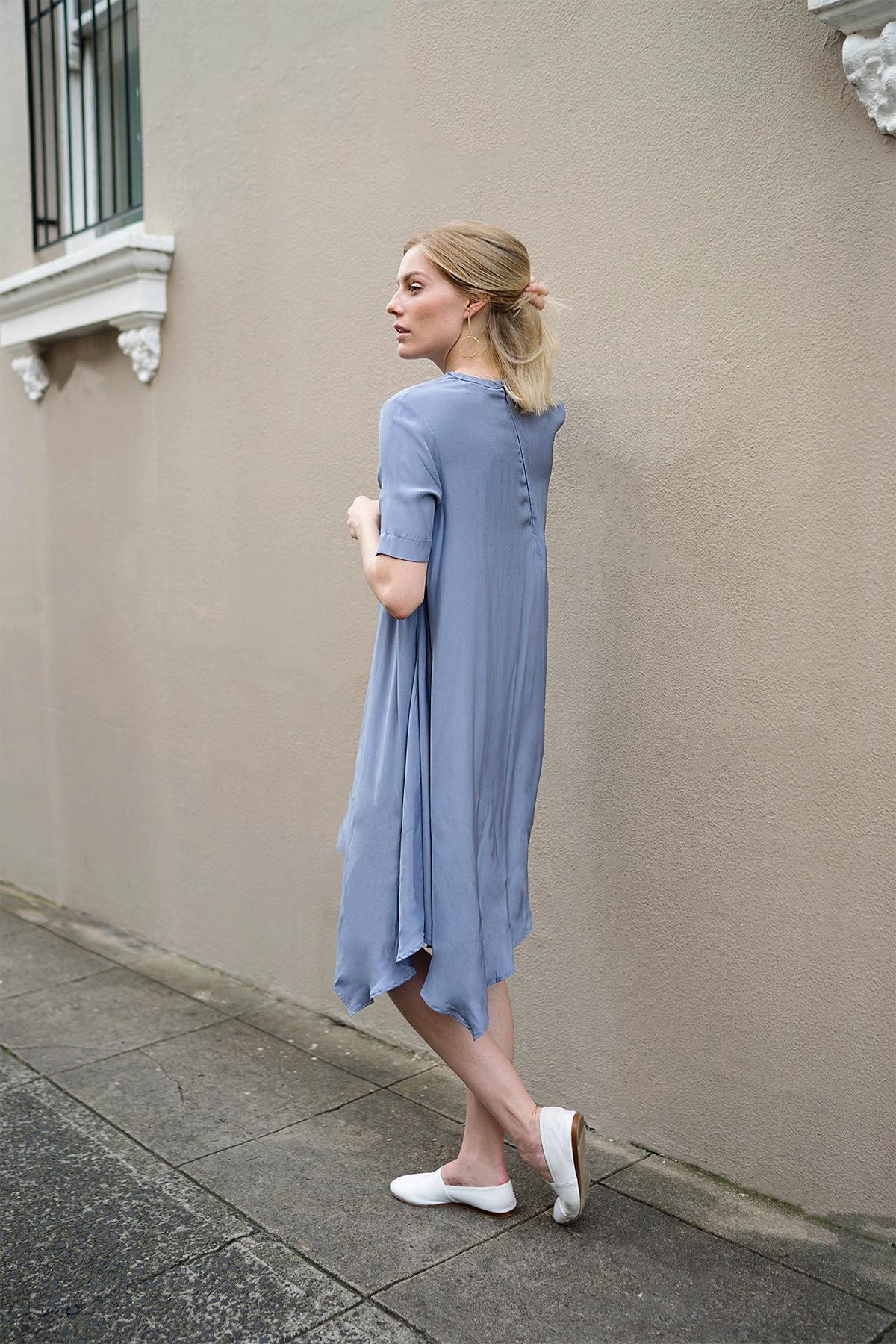 Silk travel dress deals